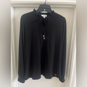 Calvin Klein Black Blouse size Medium